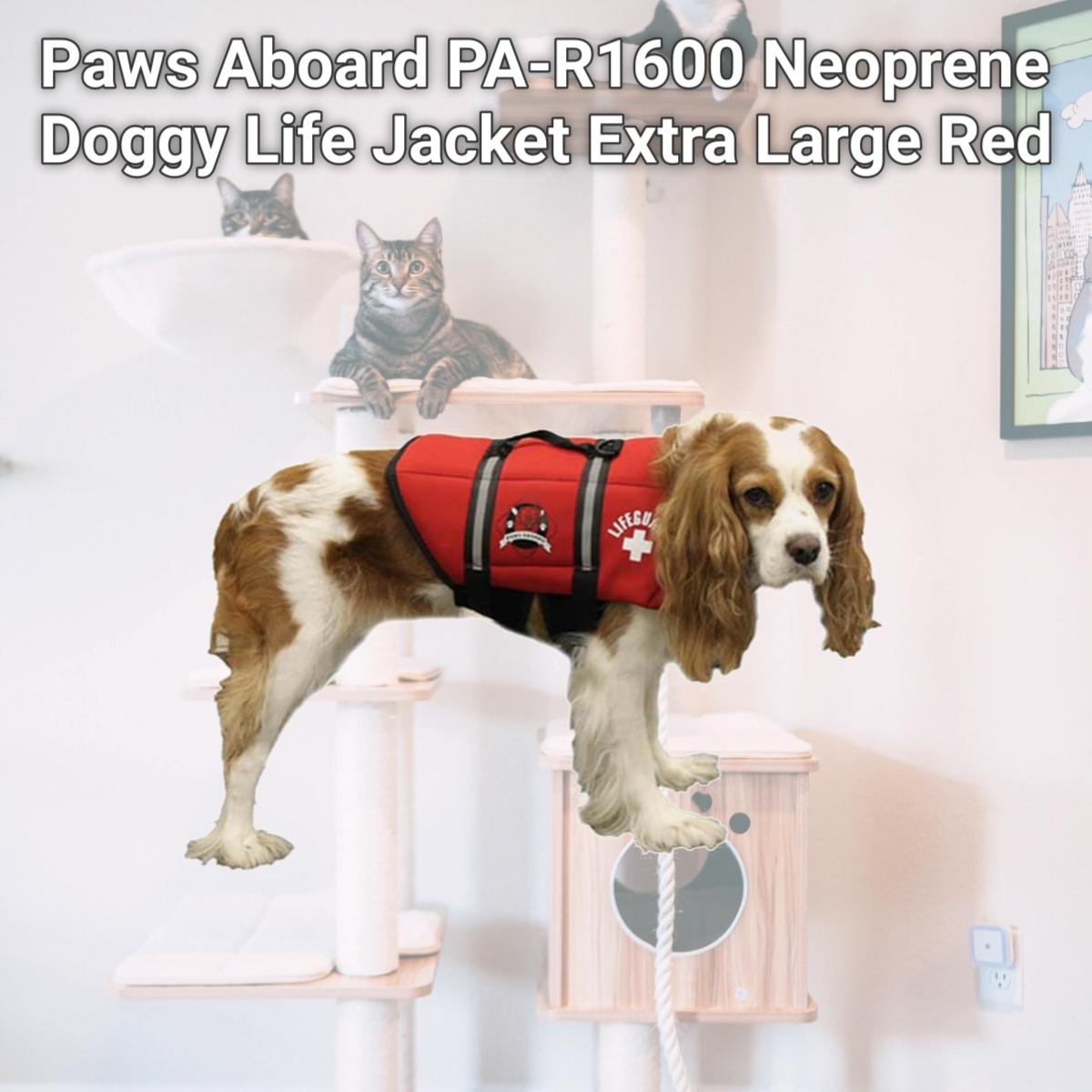 Picture of Paws Aboard PA-R1600 Neoprene Doggy Life Jacket Extra Large Red 