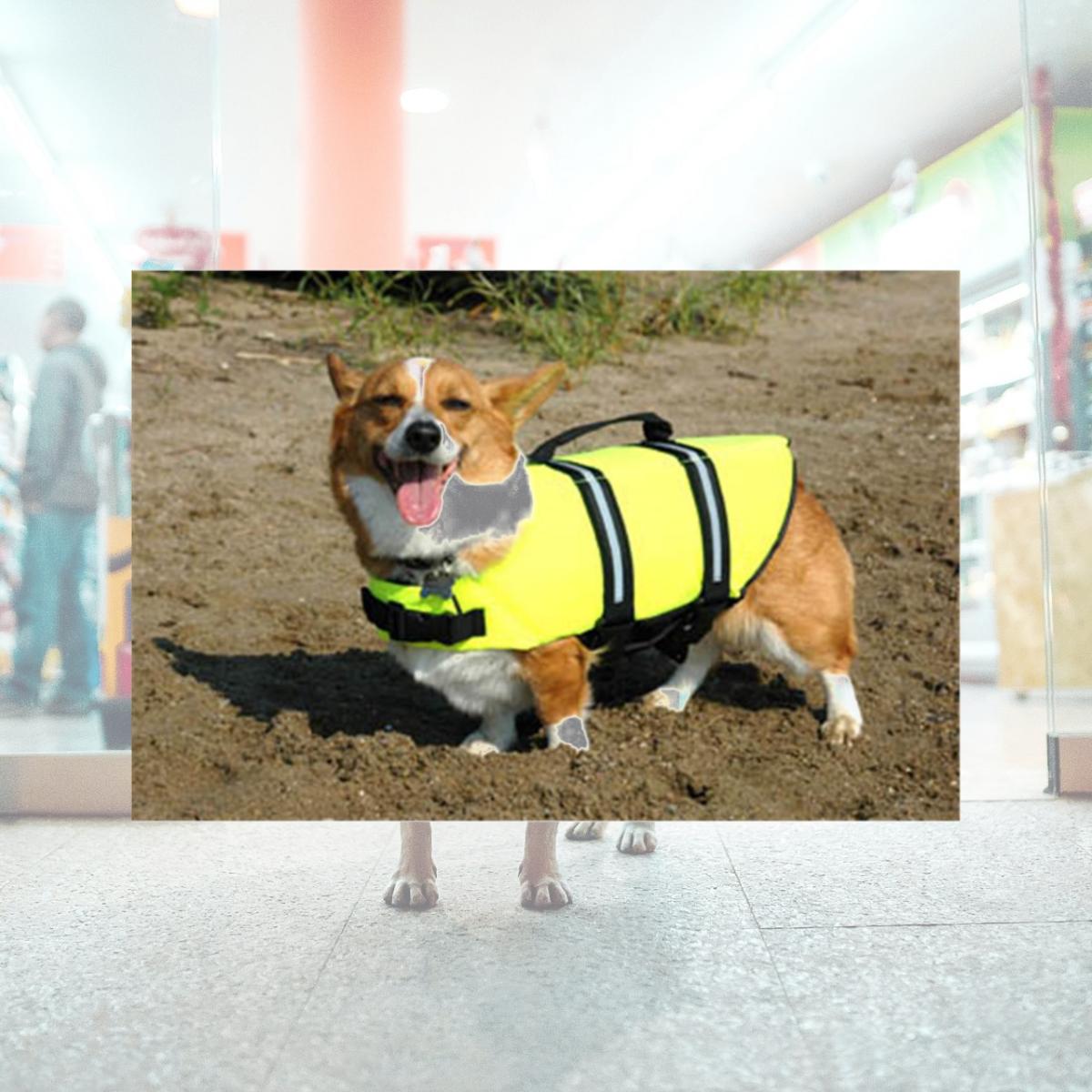 Picture of Paws Aboard PA-1100 XXS Yellow Dog Life Jacket