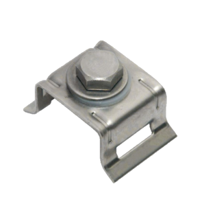 USA Galvanized Steel Single Bolt 3-4 inch Flared Leg Bracket