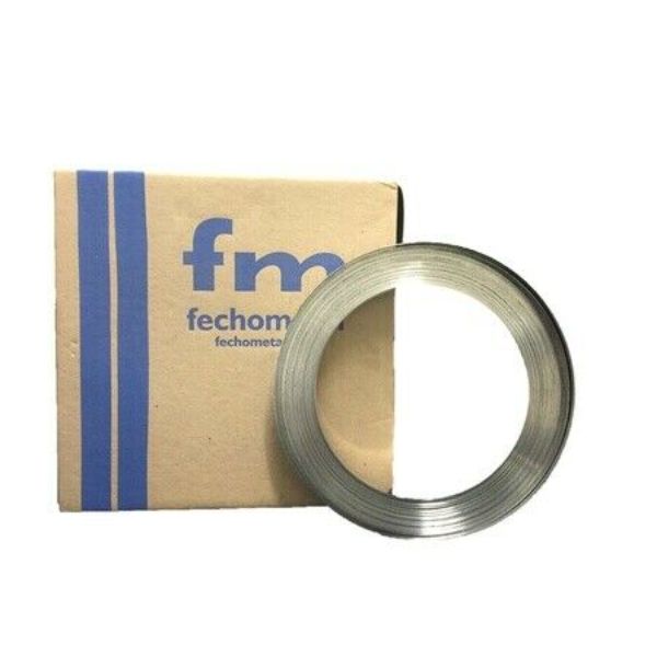 Picture of Fechometal USA FTA7305190035N 0.75 x 0.020 in. x 100 ft. 304 Stainless Steel Band