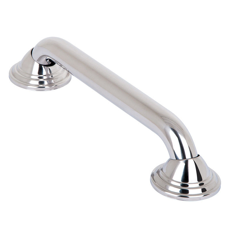 Decorative Shower Safety Grab Bar  Chrome   12 inch