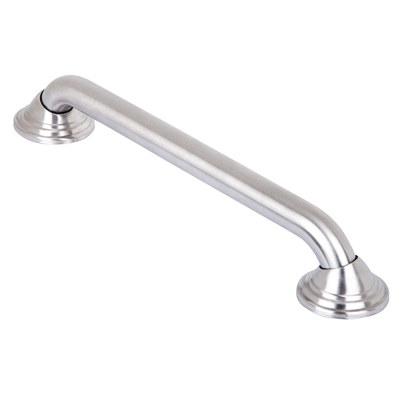 Decorative Shower Safety Grab Bar  Brushed Nickel  16 inch