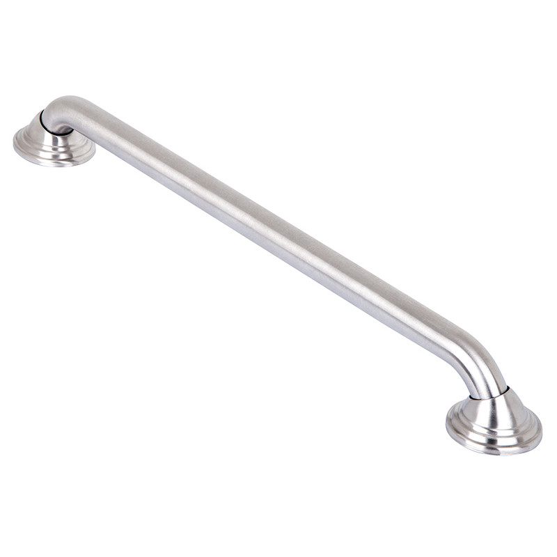 Decorative Shower Safety Grab Bar  Brushed Nickel  24 inch