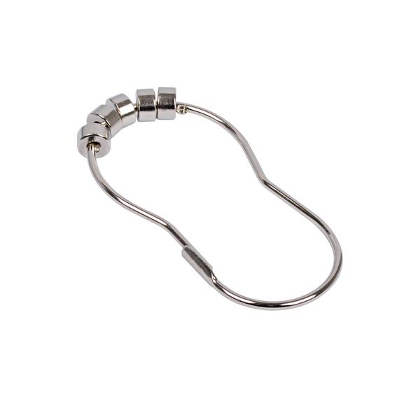 Roller Shower Hook, Chrome