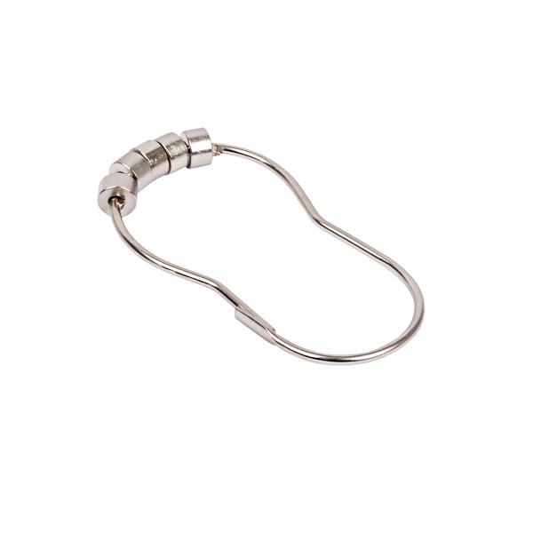 Roller Shower Hook, Brushed Nickel