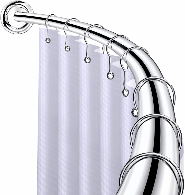 72 in. Aluminum Curved Rod, Chrome
