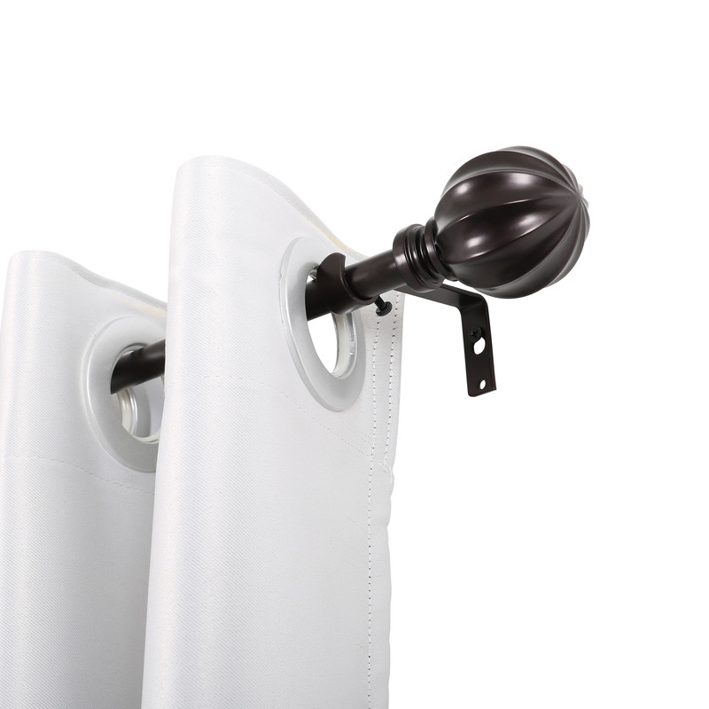 28-48 in. Curtain Rod with Decorative Ball Finial - Bronze