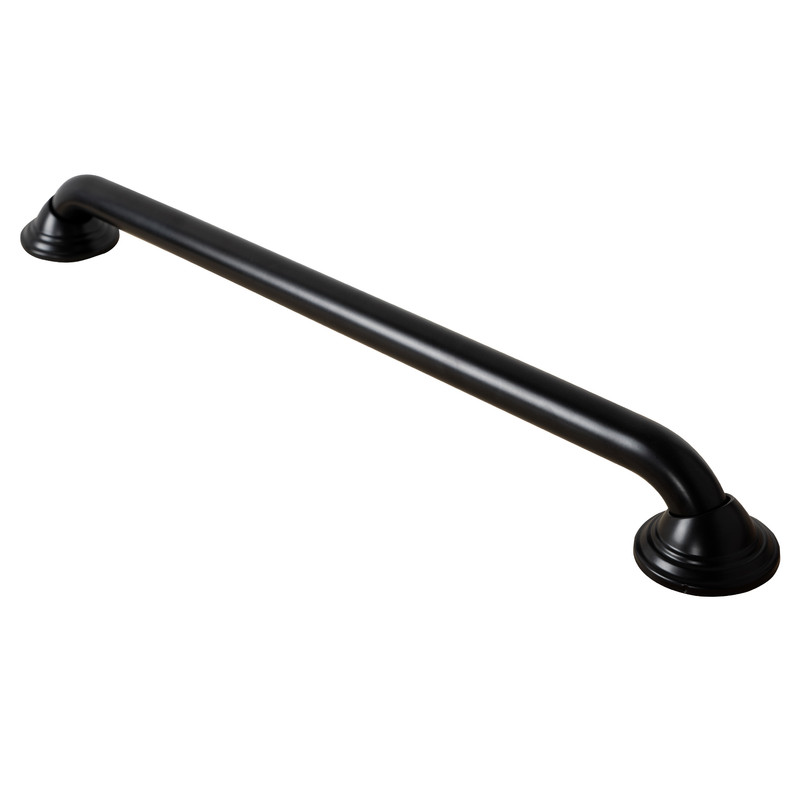 24 in.  Decorative Shower Safety Grab Bar - Black