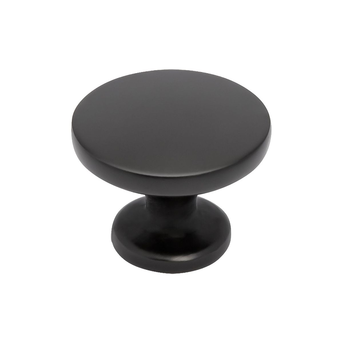 Emme Black Ring Cabinet Pull, 1.14 in. dia.