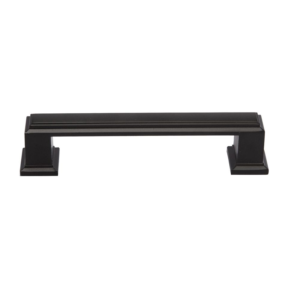 Dover Cabinet Pull Handle, Matt Black - 3.78 in. Center to Center
