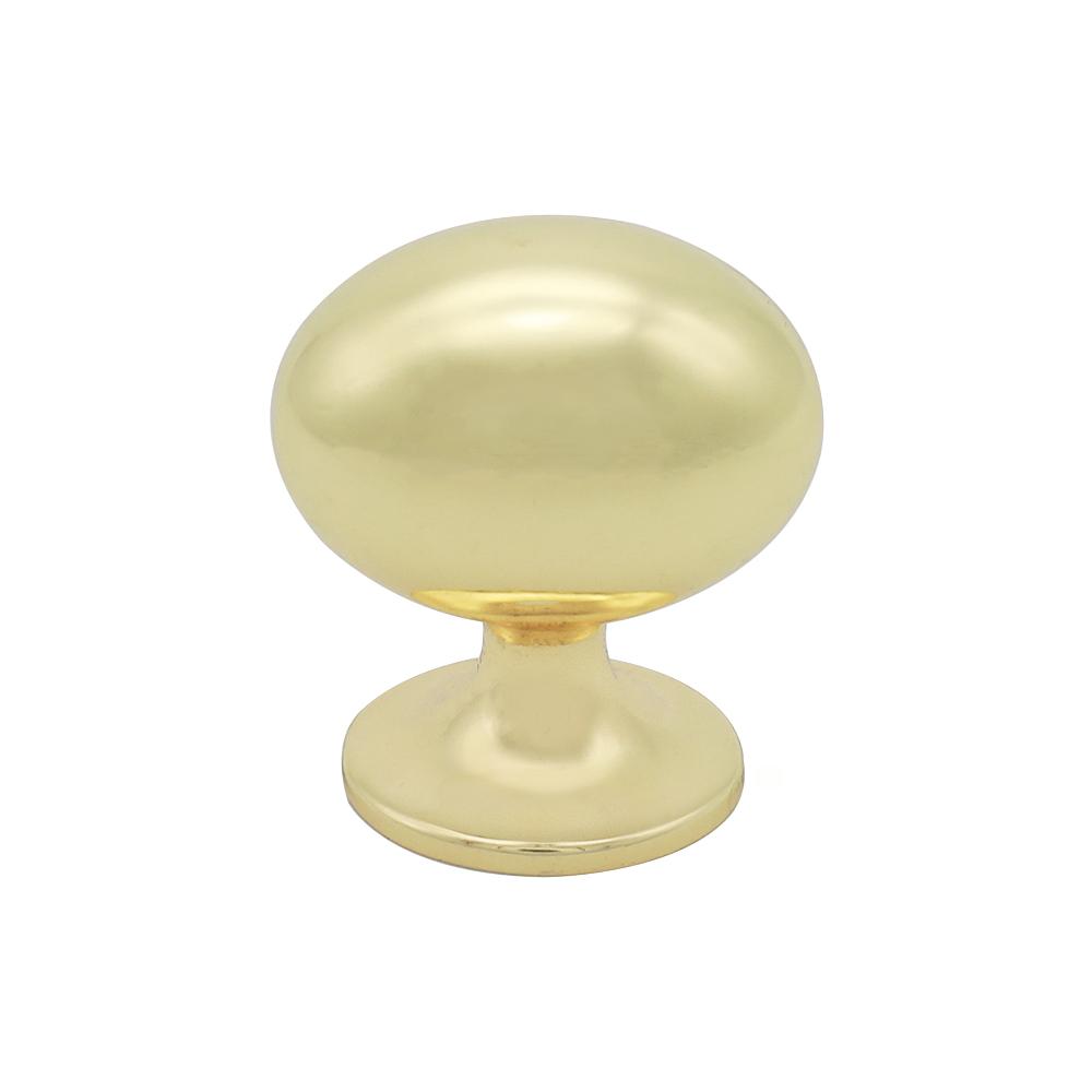 1.38 in. dia.  Charlton Cabinet Knob, Polished Gold