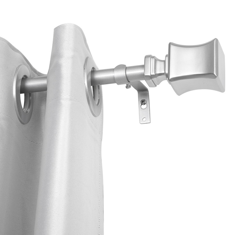 0.75 in. Curtain Rod for 86-120 in. Windows, Nickel
