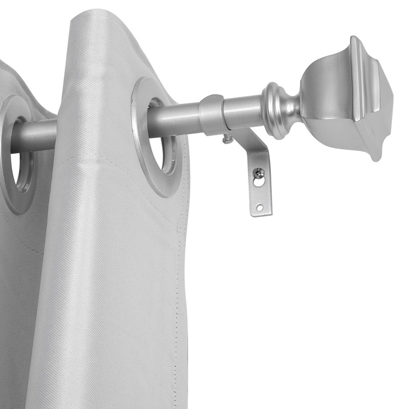 0.75 in. Curtain Rod for 86-120 in. Windows, Nickel
