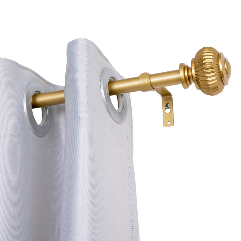0.75 in. Curtain Rod for 28-48 in. Windows, Gold