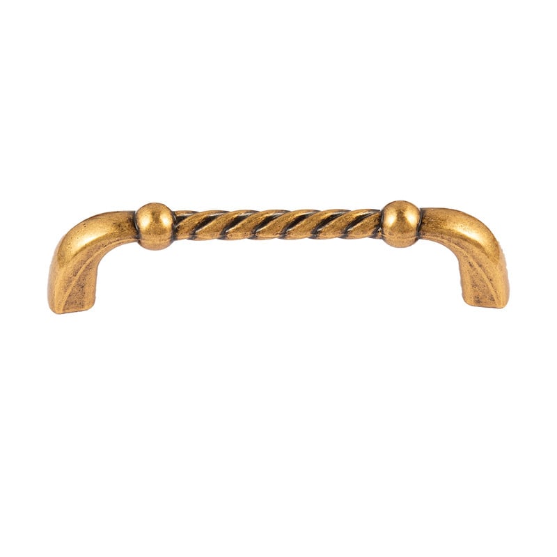 3.75 in. Cabinet Pull, Antique European Brass