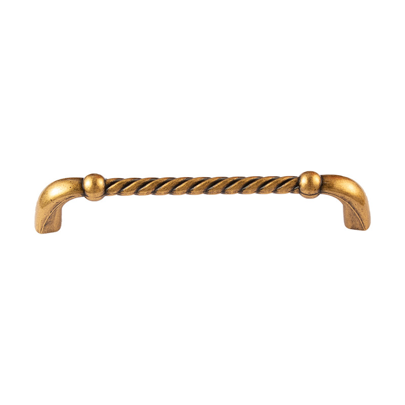 5 in. Cabinet Pull, Antique European Brass