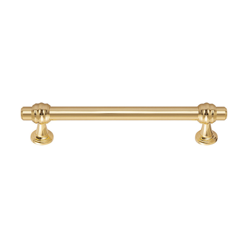5 in. Cabinet Pull, Polished Gold