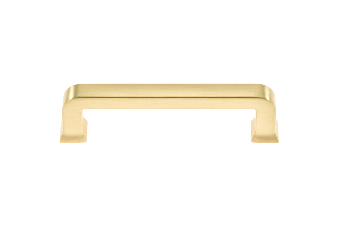 3.75 in. Center to Center Zinc Cabinet Pull, Brushed Brass