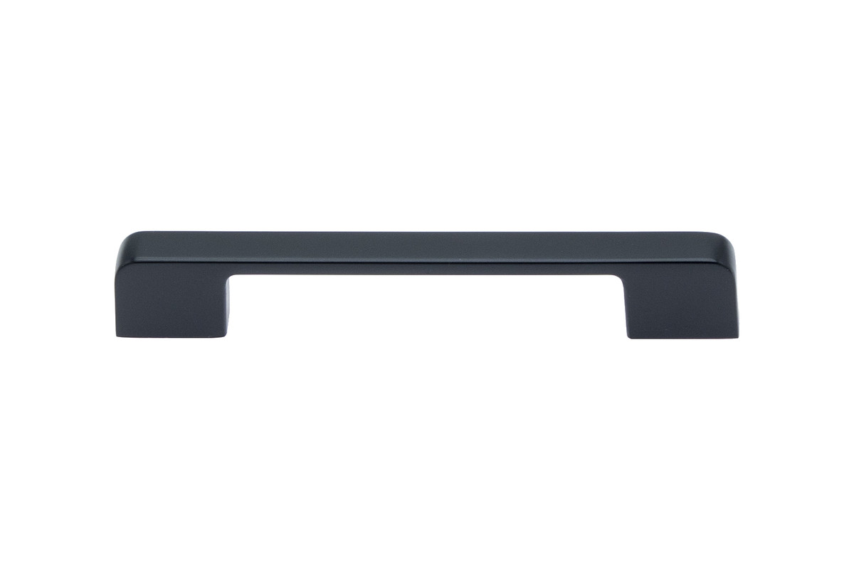 5 in. Center to Center Zinc Cabinet Pull, Matt Black