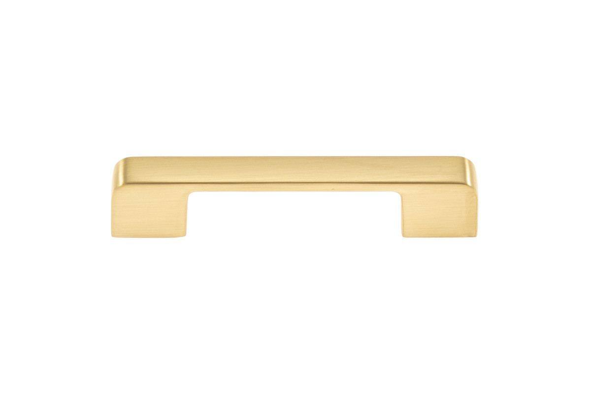 3.75 in. Center to Center Zinc Cabinet Pull, Brushed Brass