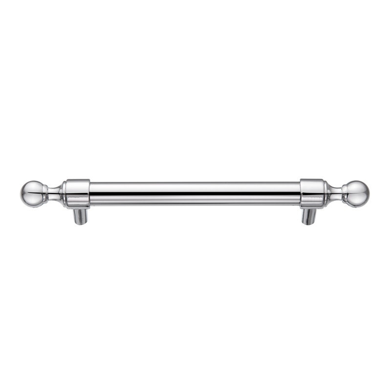 5 in. Center to Center Copper Zinc Cabinet Pull, Polished Chrome