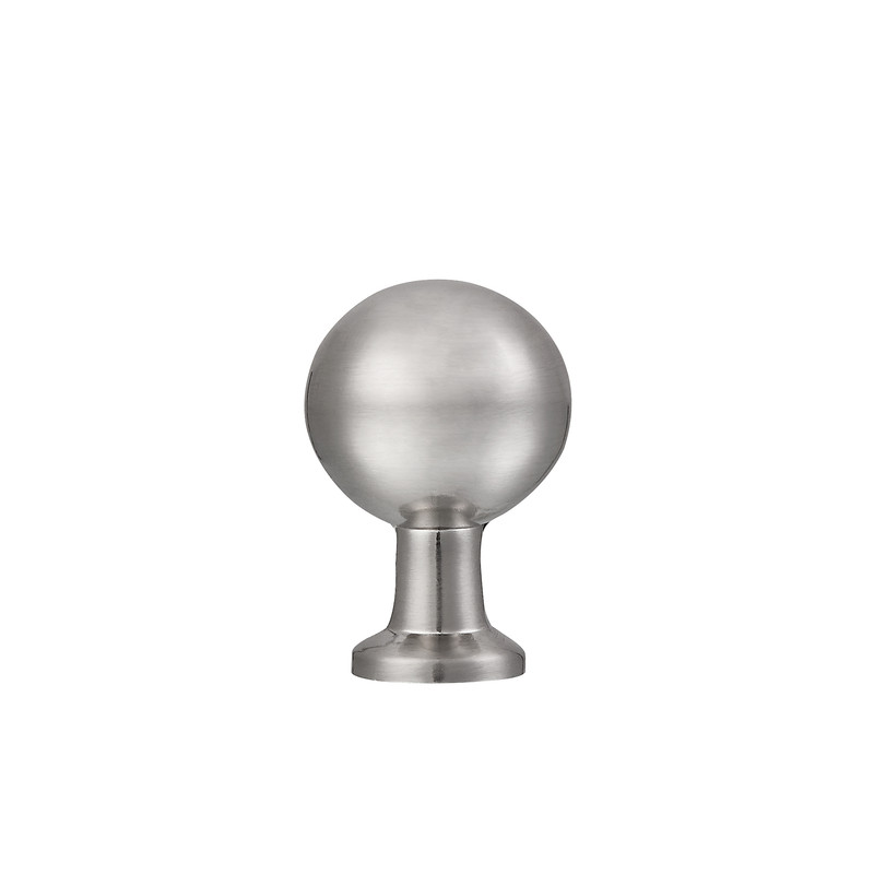 Zinc Cabinet Knob, Brushed Nickel