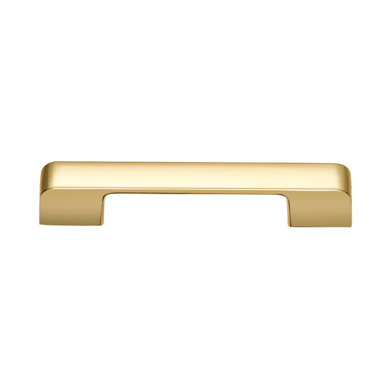 3.75 in. Center to Center Zinc Cabinet Pull, Polished Gold