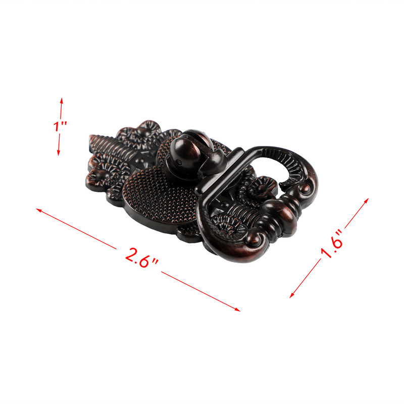 2.6 in. Vallia Drop Ring Cabinet Pull, Oil Rubbed Bronze - Pack of 10