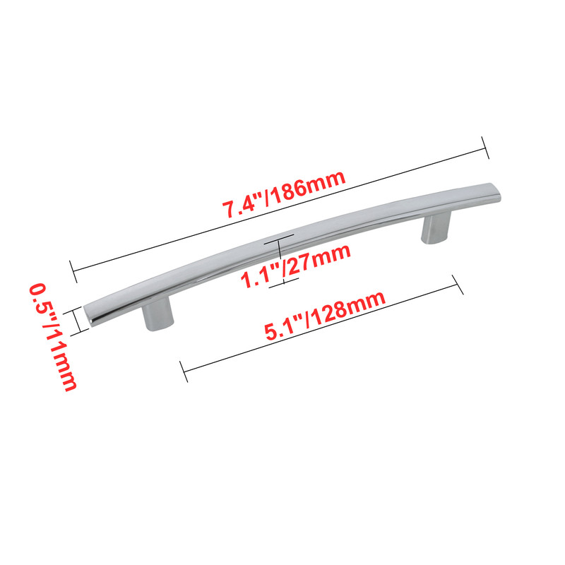 Centura Cabinet Pull, 5 in. Center to Center, Chrome, 10 pack