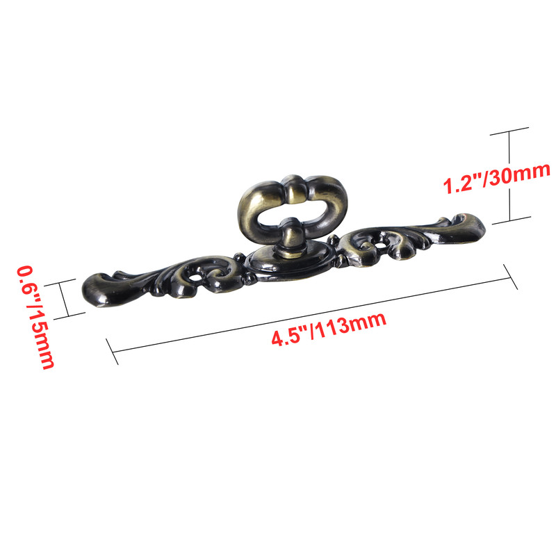 HW320PLAB021 Vallia Cabinet Pull, 4.4 in., Antique Brass - Pack of 5