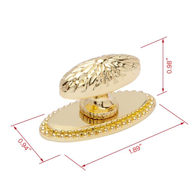 HW352GD-10 Megan Gold Ring Cabinet Pull, 1.9 in. Diameter, 10 pack