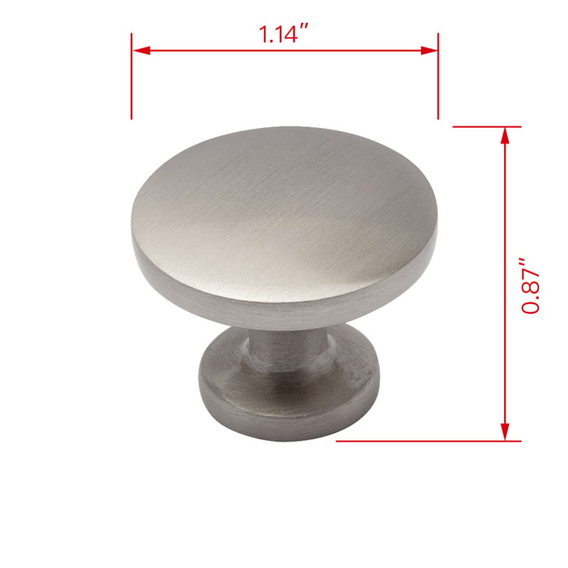 HW356BN Emme Brushed Nickel Ring Cabinet Pull, 1.14 in. Dia. - Pack of 25