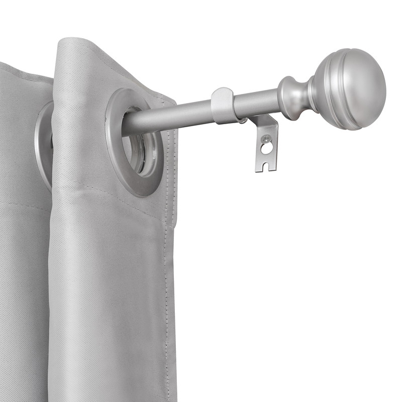 0625 in Curtain Rod for 28 to 48 in Windows44 Nickel