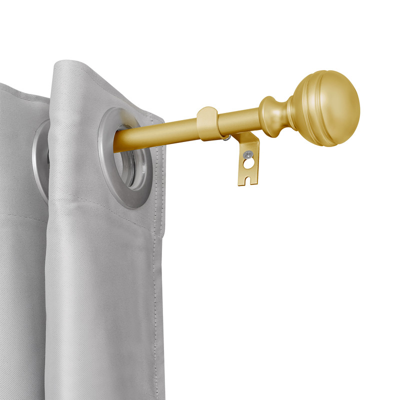 0625 in Curtain Rod for 28 to 48 in Windows44 Gold