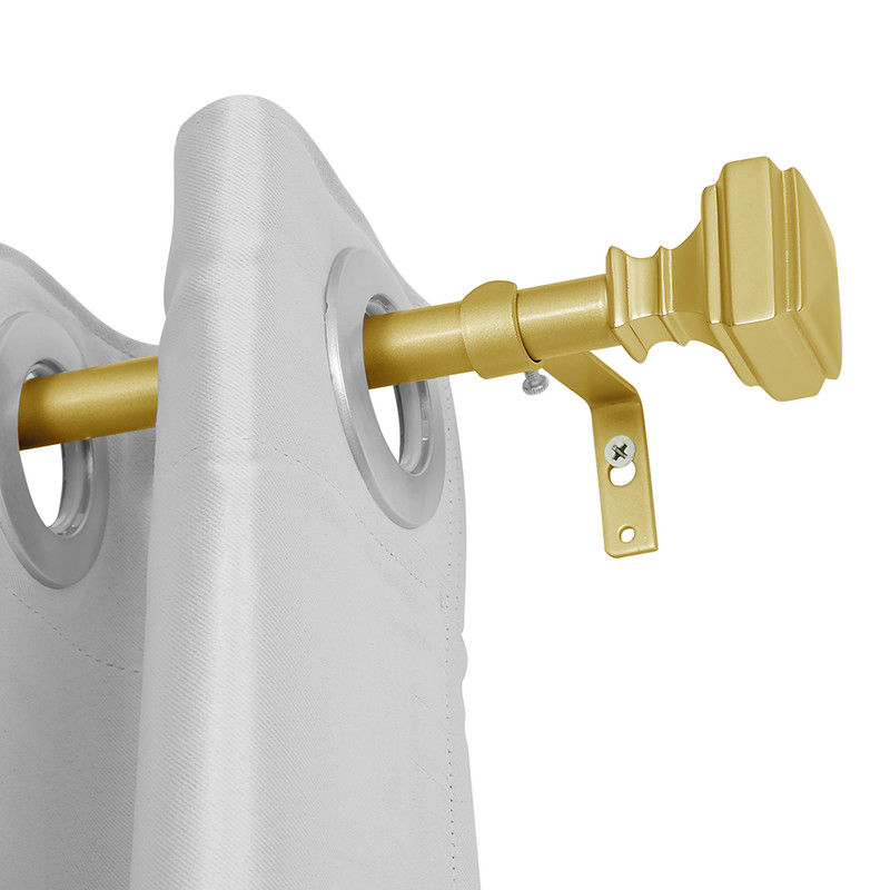0625 in Curtain Rod for 28 to 48 in Windows44 Gold
