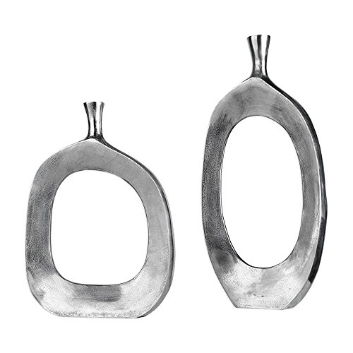 Picture of 212 Main 20187 Cierra Cast Aluminum Vases - Set of 2