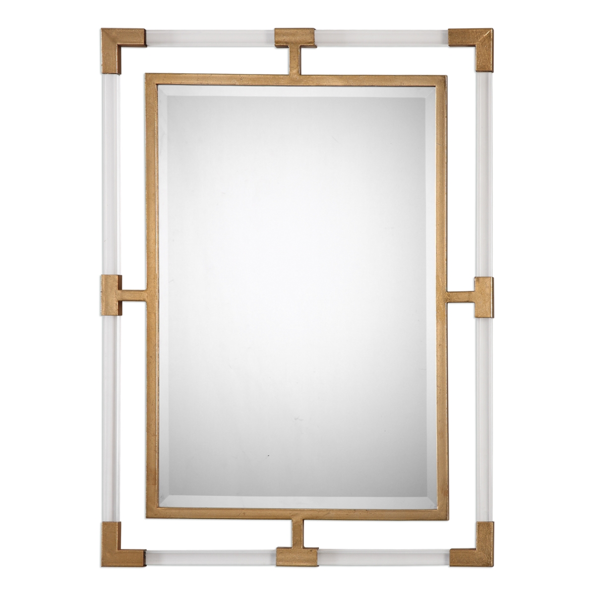 Picture of 212 Main 09124 Balkan Modern Gold Wall Mirror