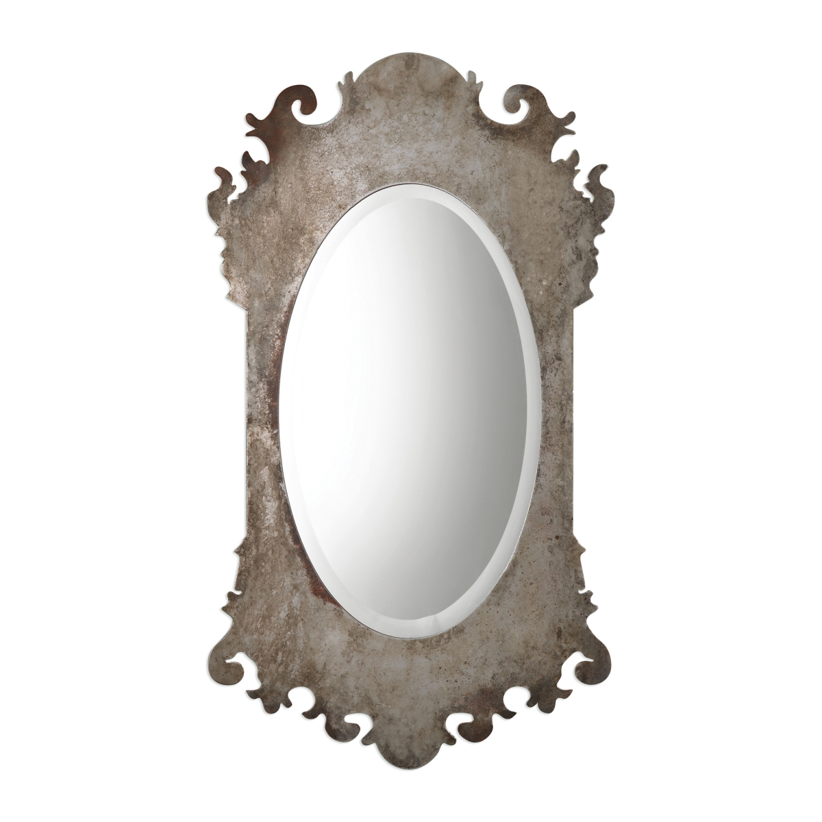 Picture of 212 Main 09283 Vitravo Oxidized Silver Oval Mirror