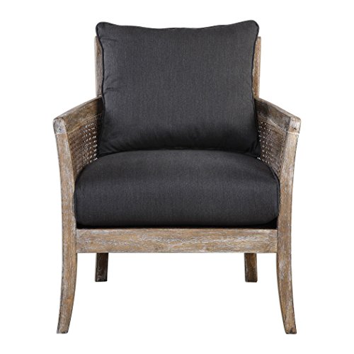 Picture of 212 Main 23366 34 x 30 x 30 in. Encore Dark Gray Armchair - Solid Wood  Plywood &amp; Fabric