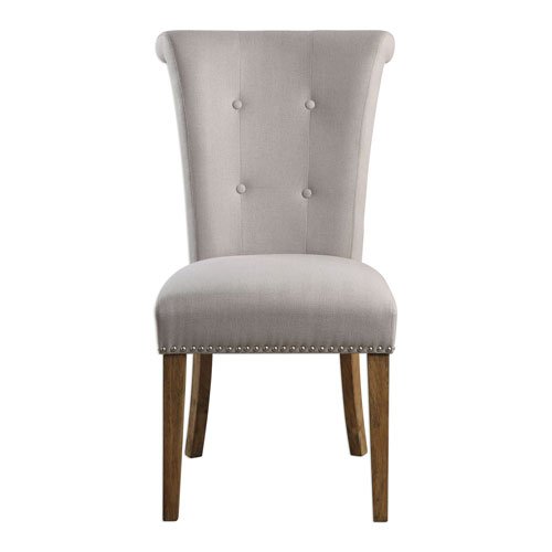 Picture of 212 Main 23374 38.5 x 21 x 26.5 in. Lucasse Oatmeal Dining Chair - Solid Wood  Plywood &amp; Fabric