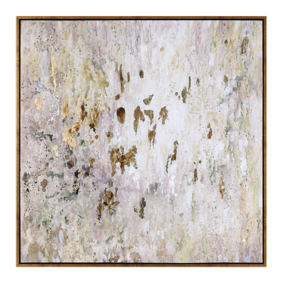 Picture of 212 Main 34362 Golden Raindrops Modern Abstract Art