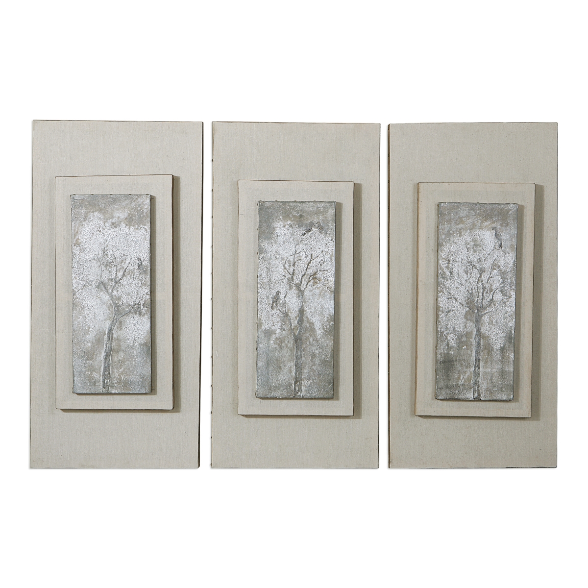 Picture of 212 Main 41426 Triptych Trees Hand Painted Art  Set of 3