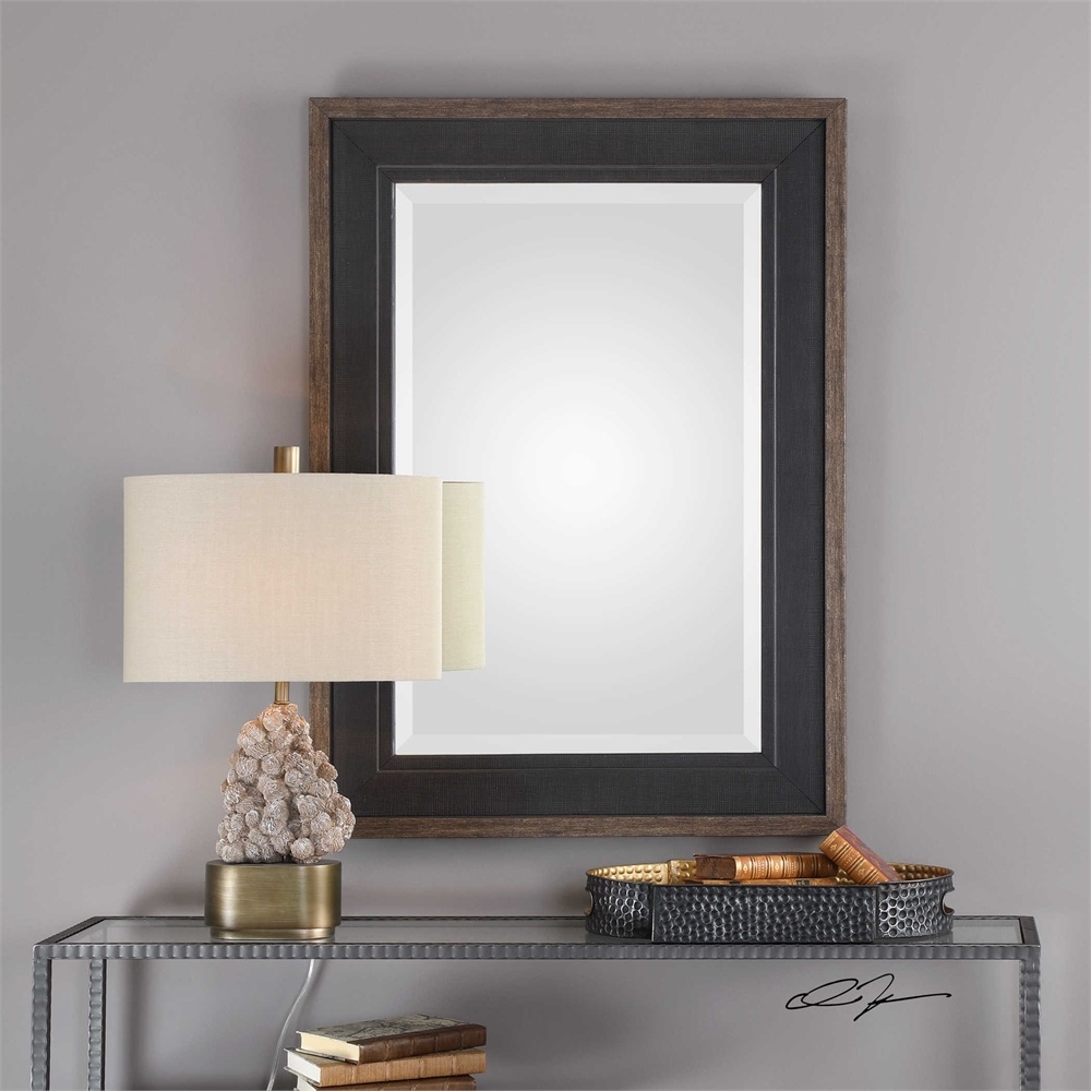 Picture of 212 Main 09377 Staveley Rustic Black Mirror