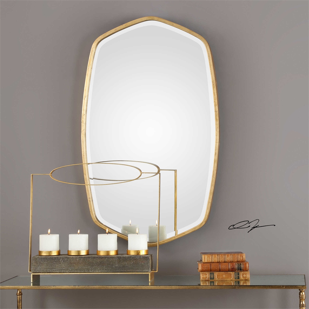 Picture of 212 Main 09382 Duronia Antiqued Gold Mirror