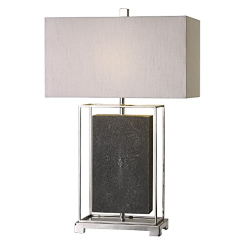 Picture of 212 Main 27329-1 Sakana Gray Textured Table Lamp - Iron  Resin &amp; Fabric
