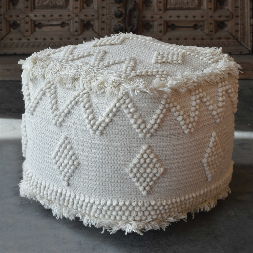Picture of 212 Main 23965 Uriah Ivory Pouf