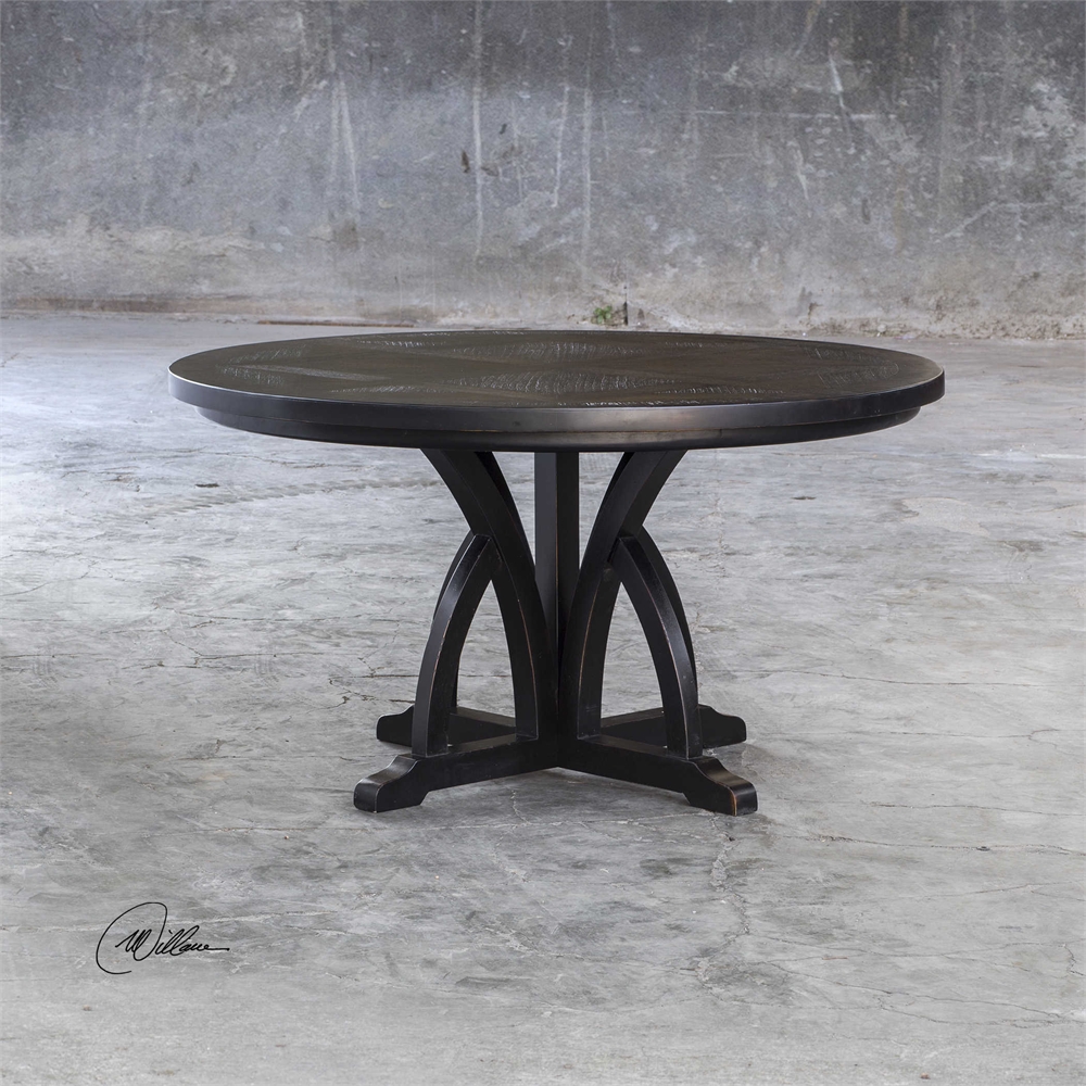 Picture of 212 Main 25861 Maiva Round Black Dining Table