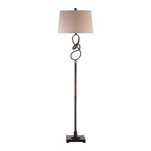 Picture of 212 Main 28129-1 Tenley Twisted Bronze Floor Lamp - Steel &amp; Crystal