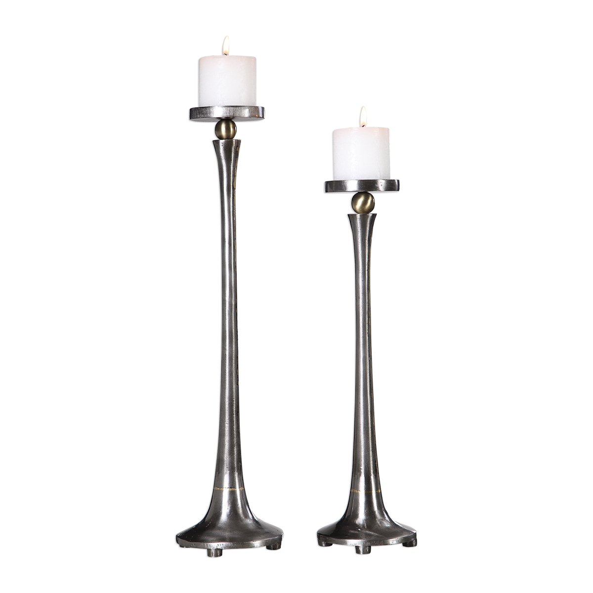 Picture of 212 Main 18994 Aliso Cast Iron Candleholders - Set of 2