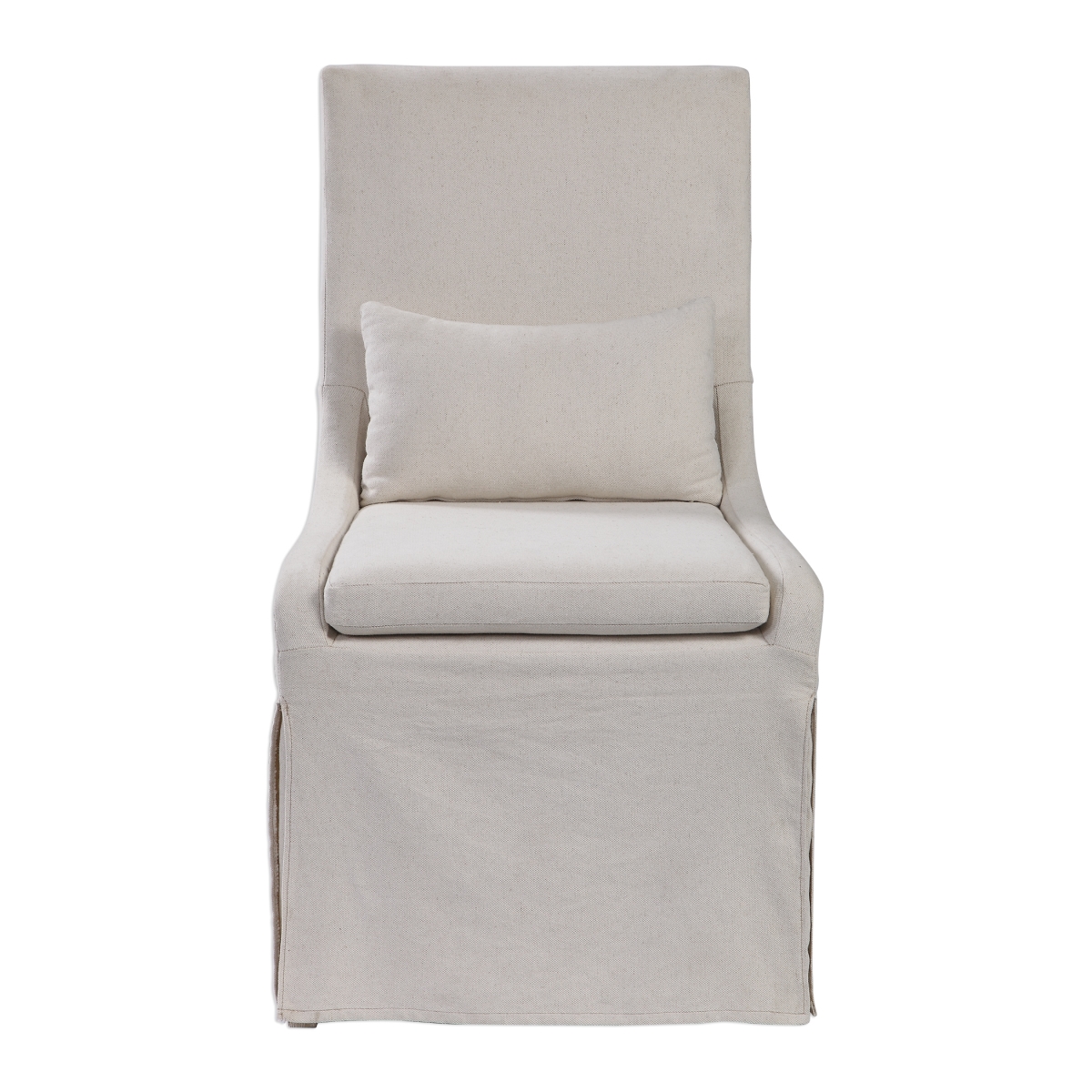 Picture of 212 Main 23493 20 in. Coley Linen Armless Chair  White